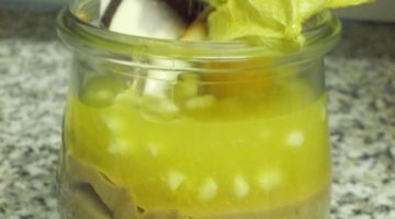 Speisen Fruchtiges Dessert Bei Christian in Massing