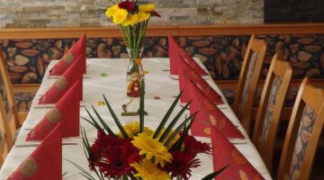 Restaurant Stilvolle Dekoration im Restaurant Bei Christian